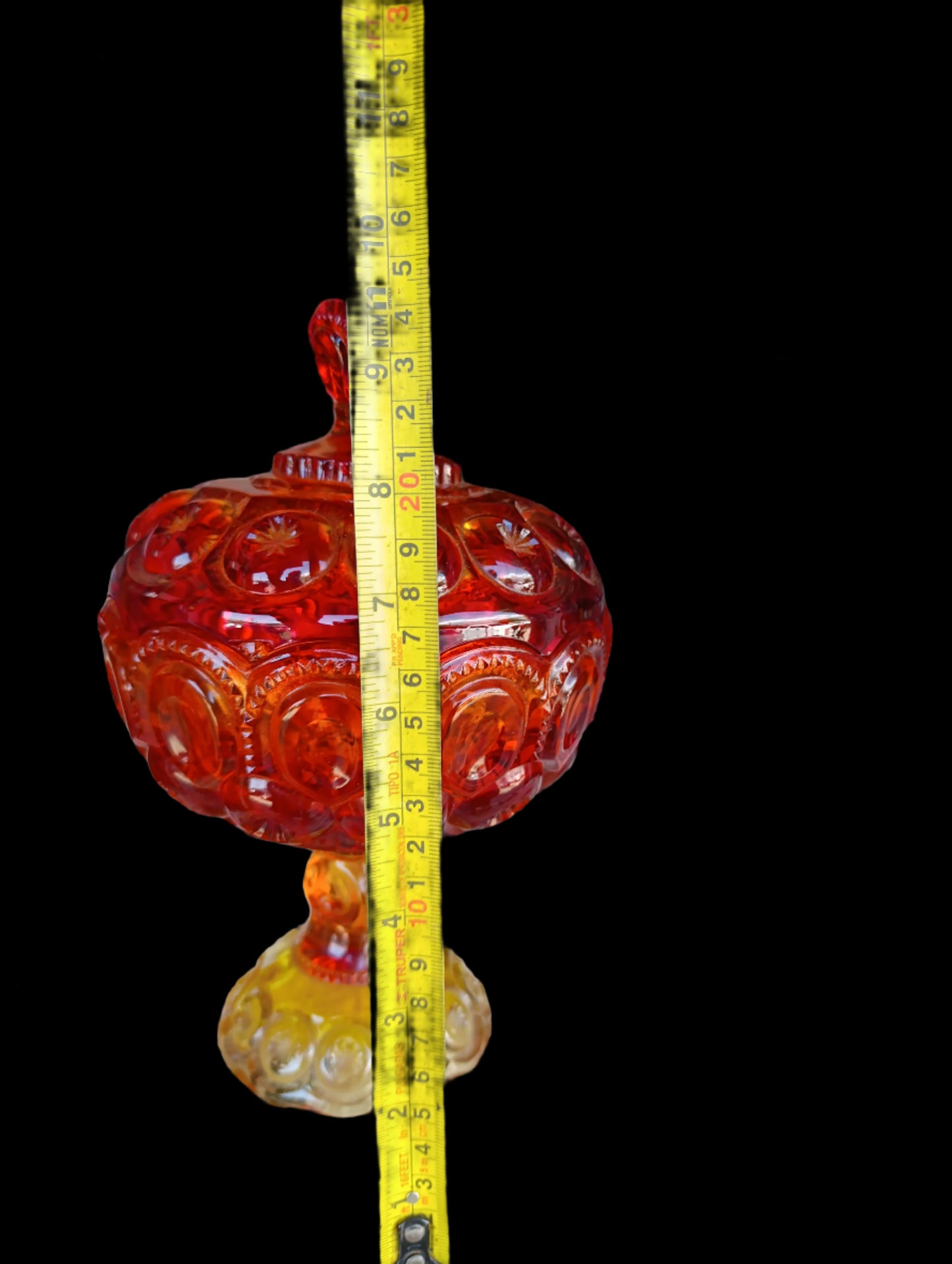 Cenicero de Cristal Fenton Años 50 | “Orange Swirl”