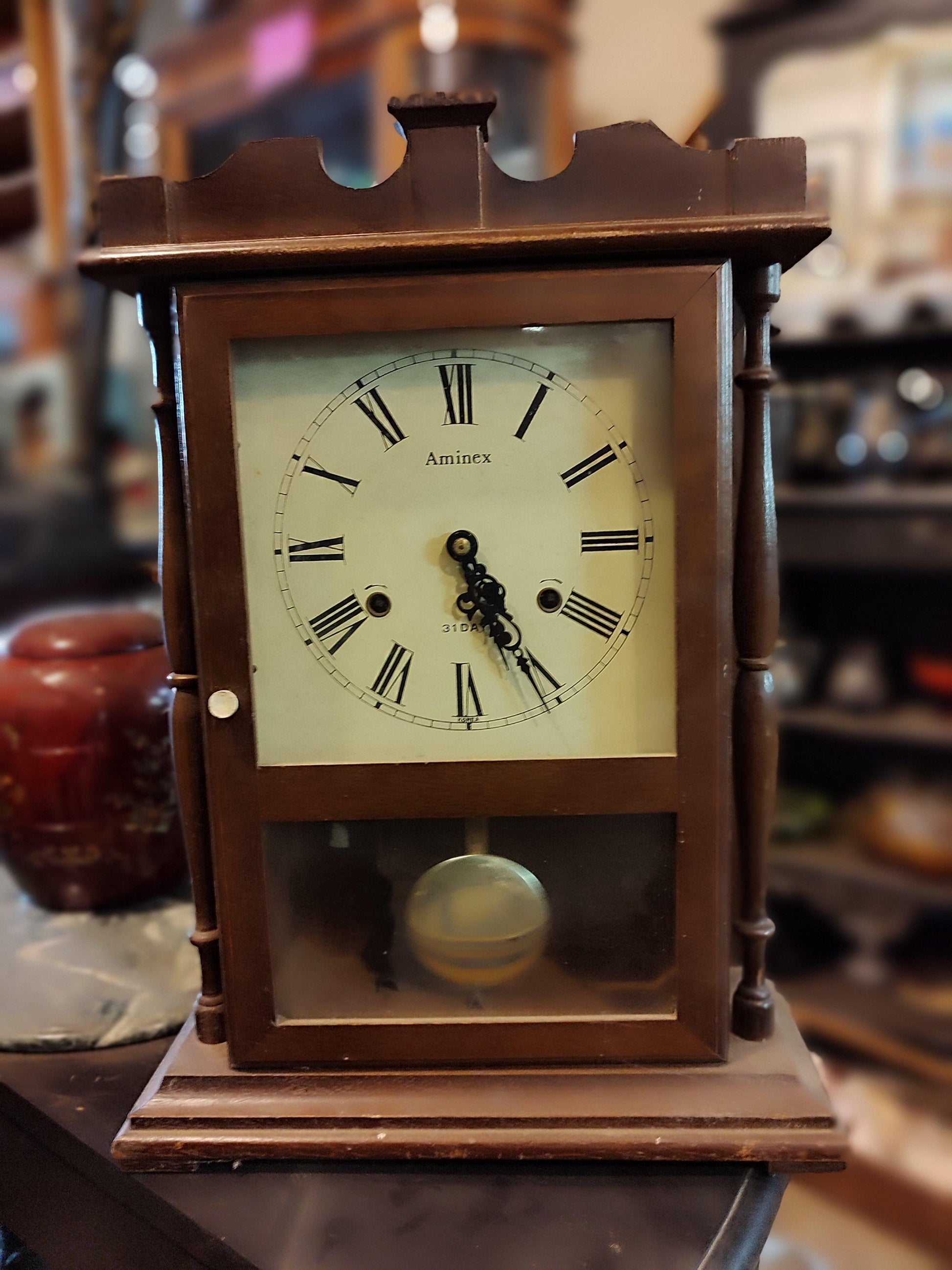 Aminex Mantle Clock - Antiques Bazaar Ensenada