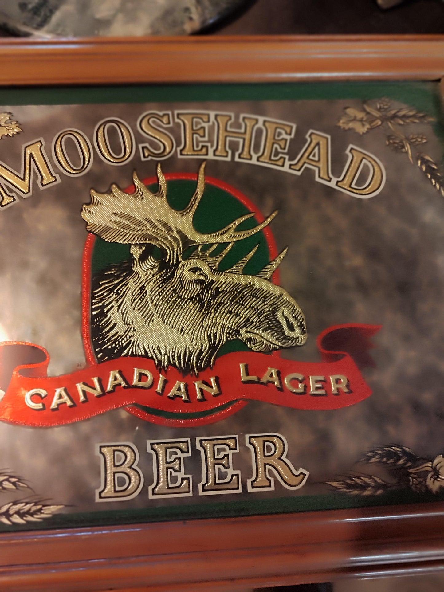 Cartel de cerveza canadiense Moosehead coleccionable