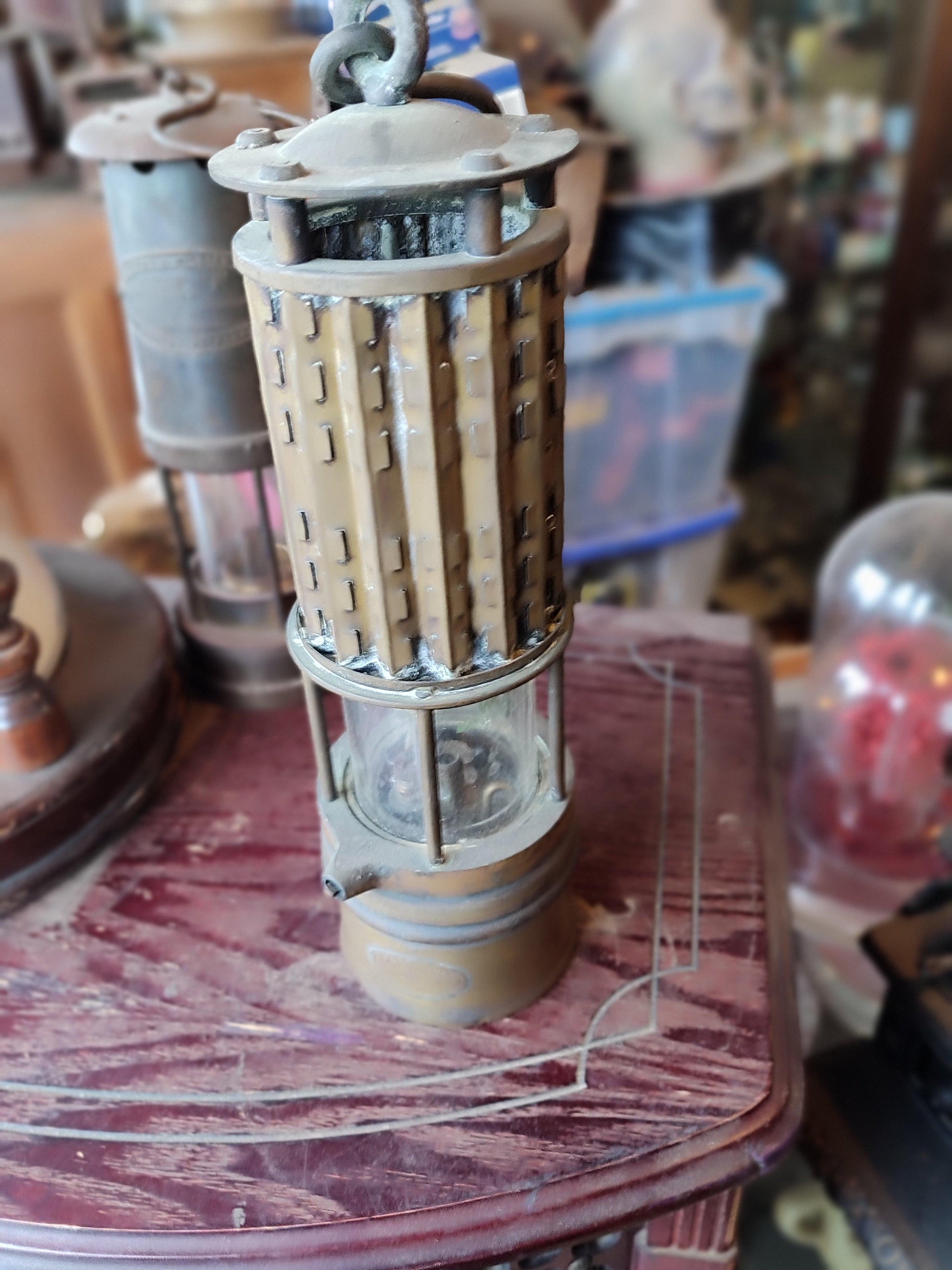 Rare Miner's lamp: Wolf Safety Lamp Co of America Inc - Antiques Bazaar Ensenada