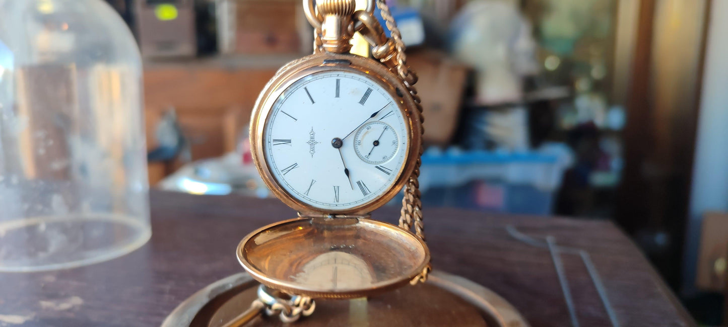 reloj de bolsillo Aurora - Antiques Bazaar Ensenada