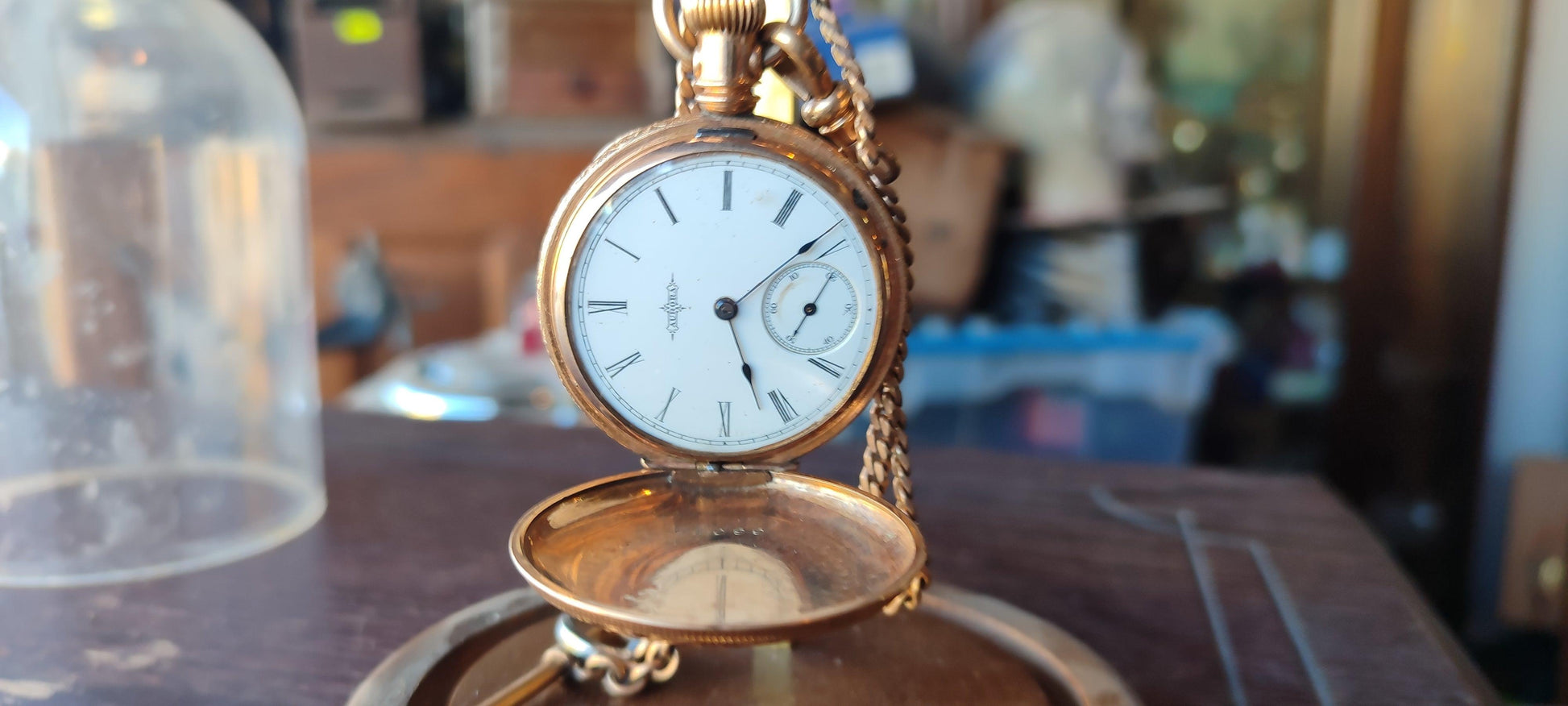reloj de bolsillo Aurora - Antiques Bazaar Ensenada