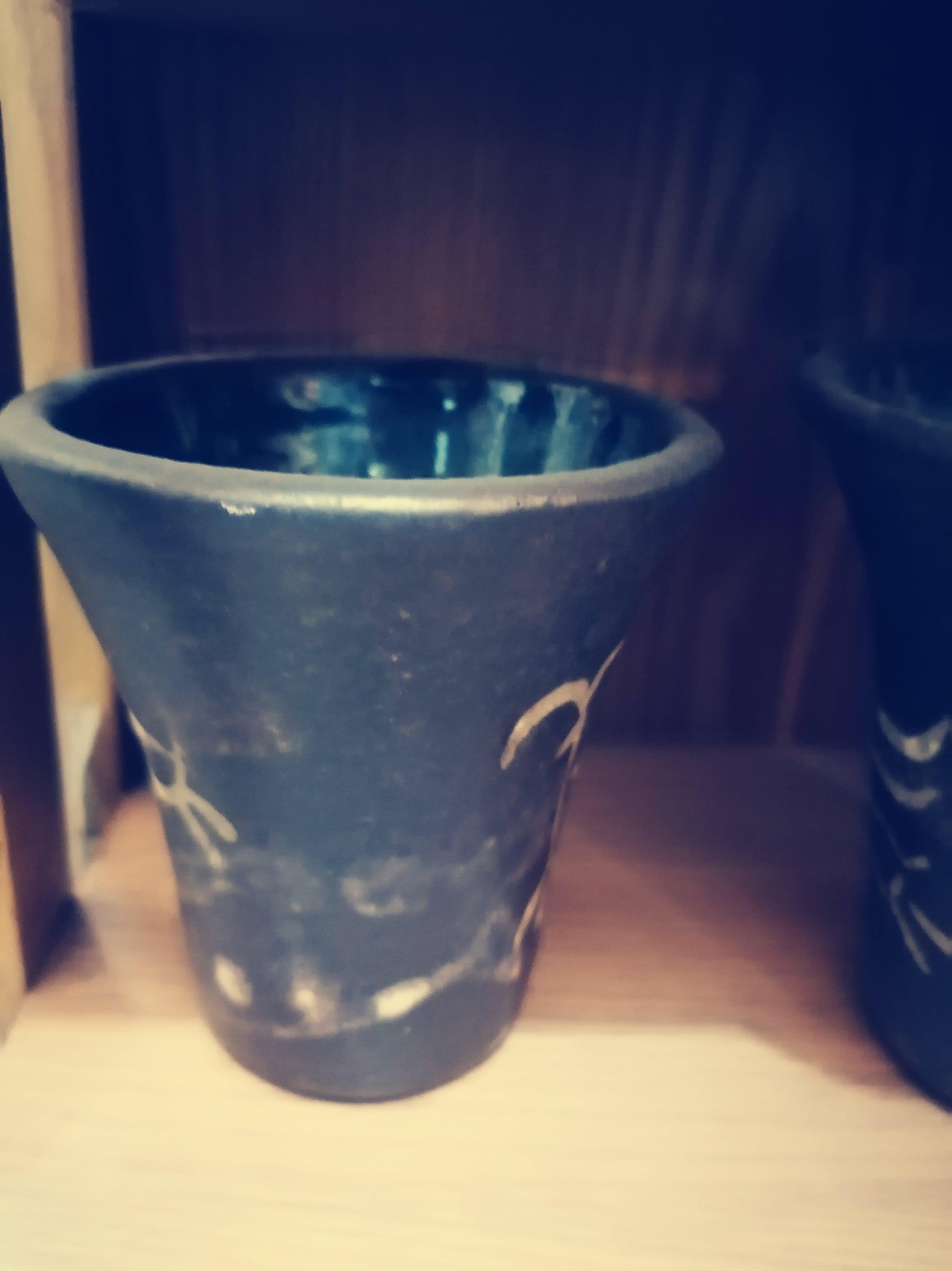 set de vasos de cerámica artesanal - Antiques Bazaar Ensenada