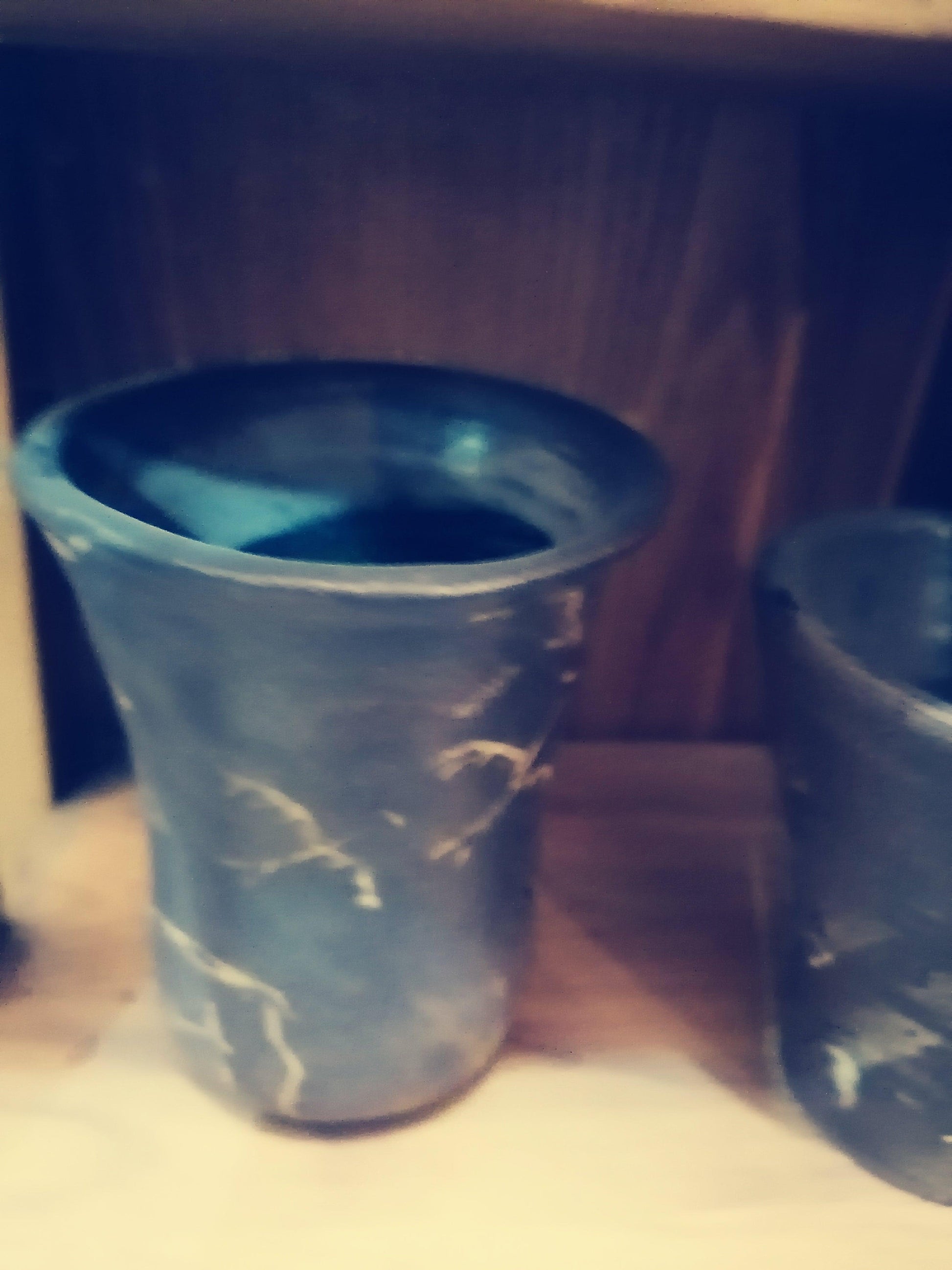 set de vasos de cerámica artesanal - Antiques Bazaar Ensenada
