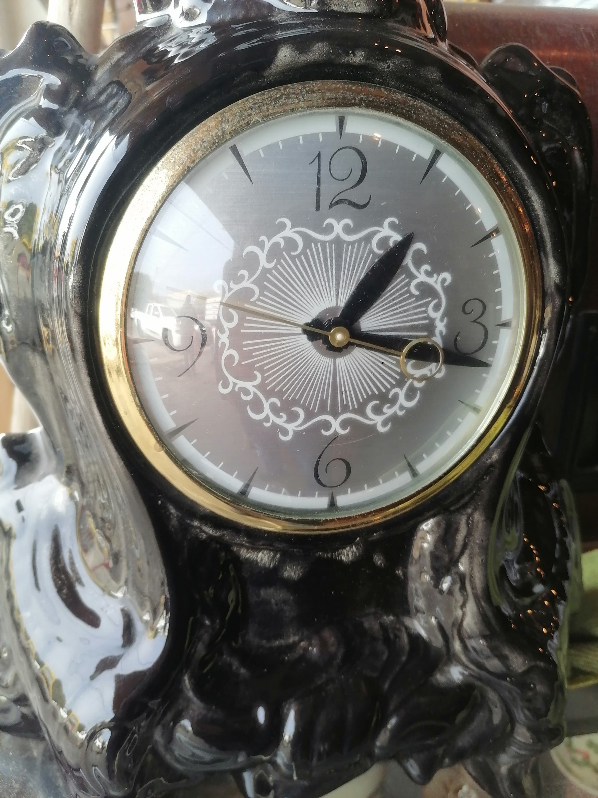 Reloj de Mesa Lanshire Negro - Antiques Bazaar Ensenada