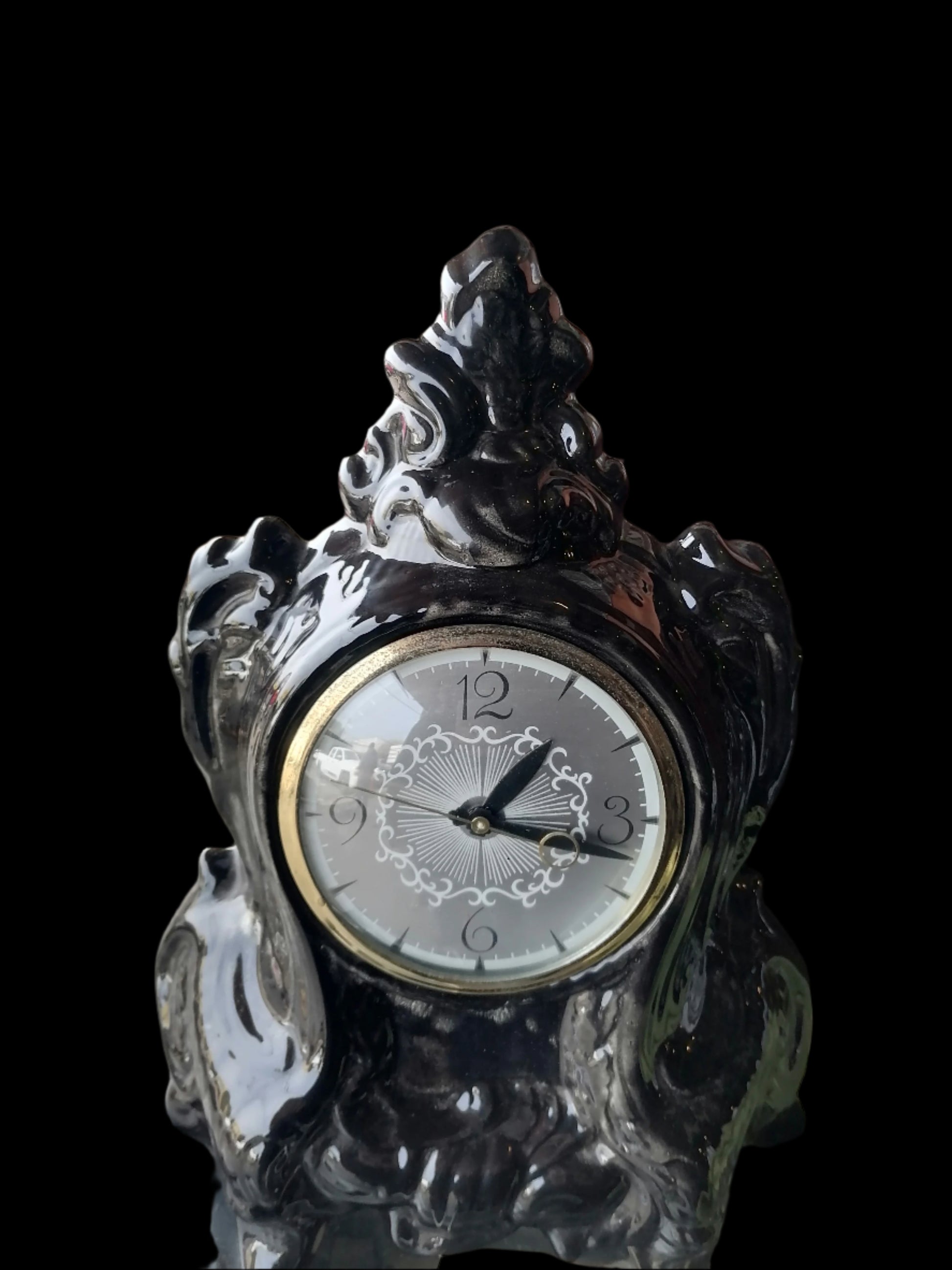 Reloj de Mesa Lanshire Negro - Antiques Bazaar Ensenada