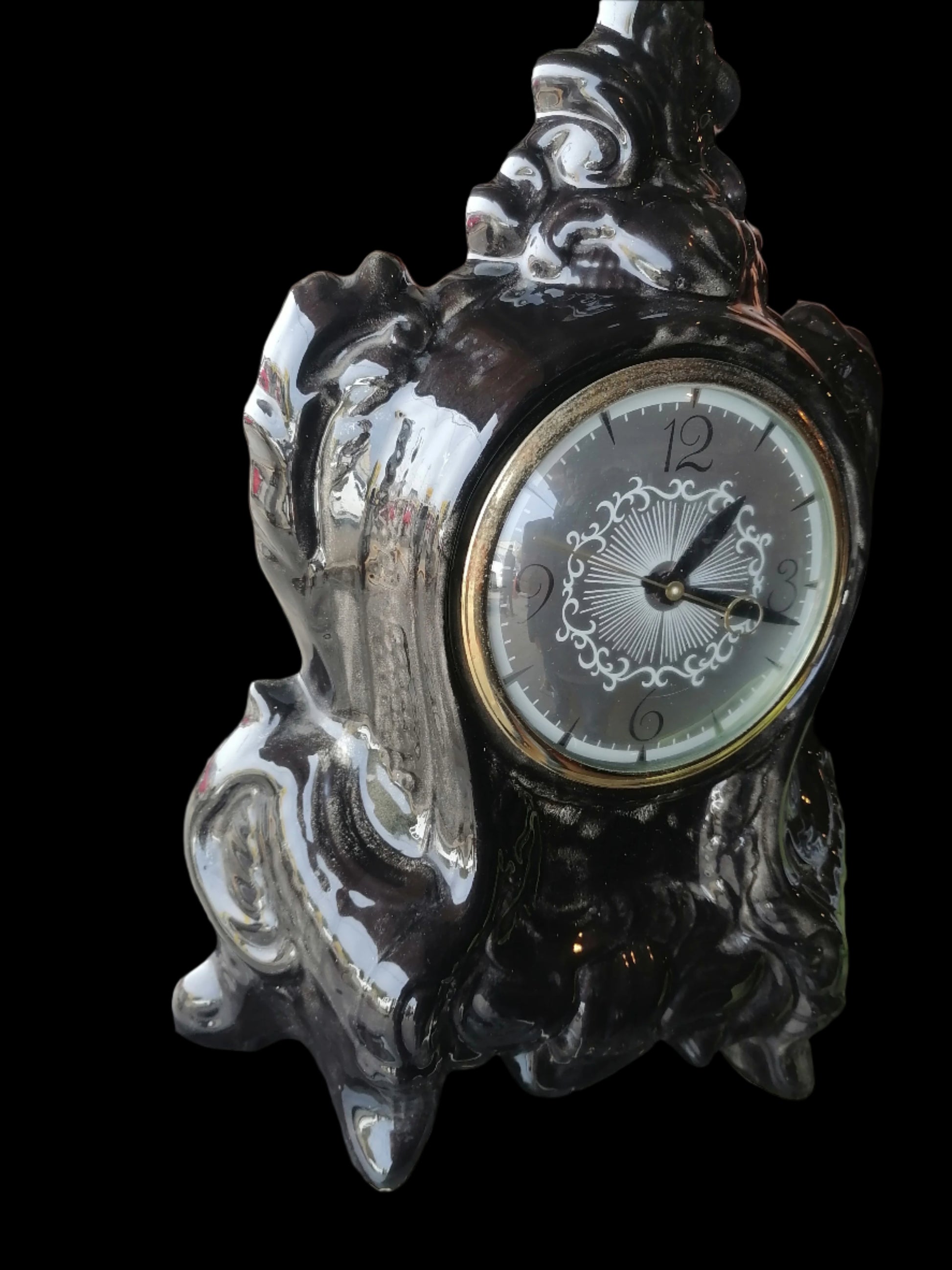 Reloj de Mesa Lanshire Negro - Antiques Bazaar Ensenada