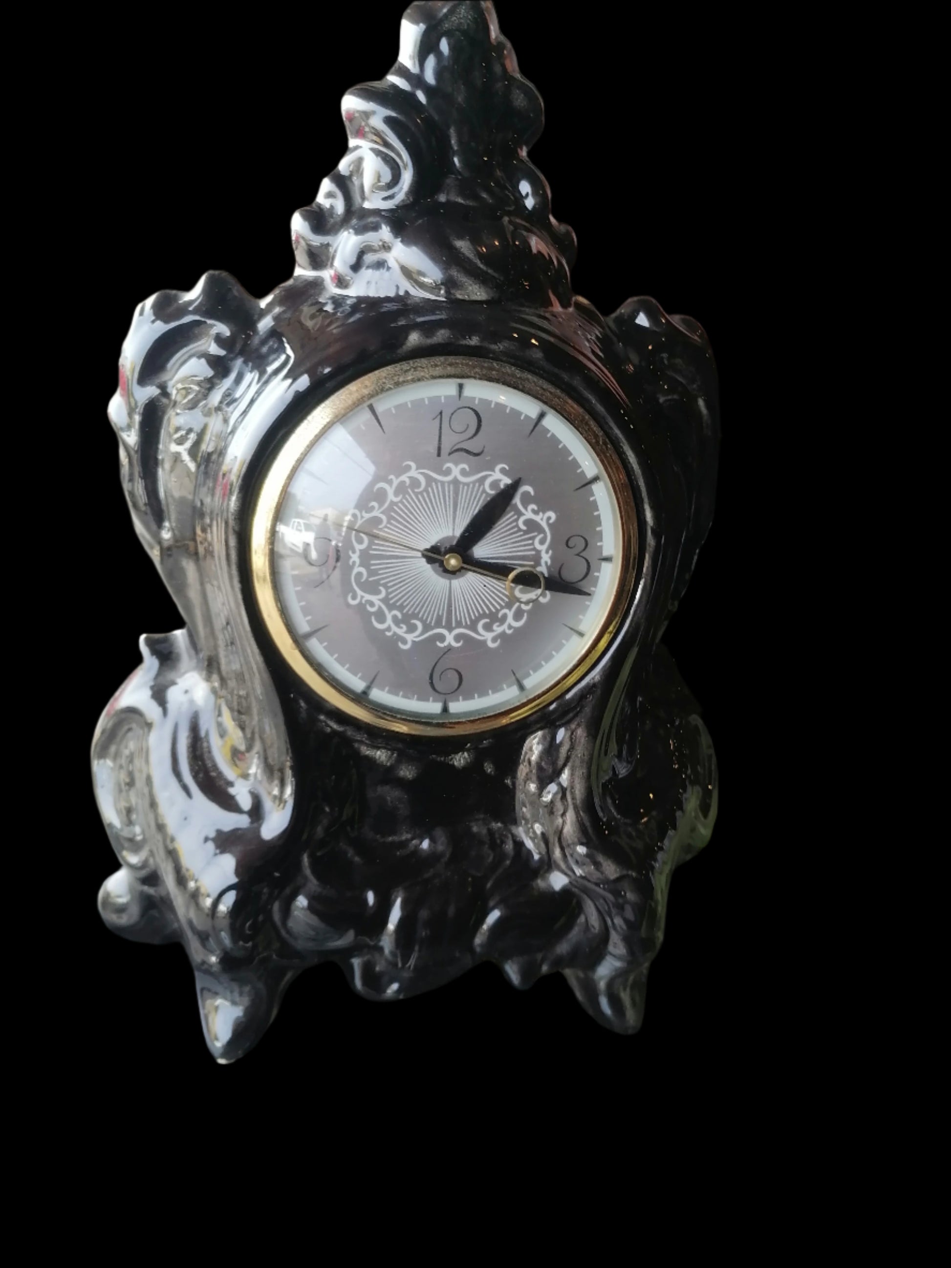 Reloj de Mesa Lanshire Negro - Antiques Bazaar Ensenada