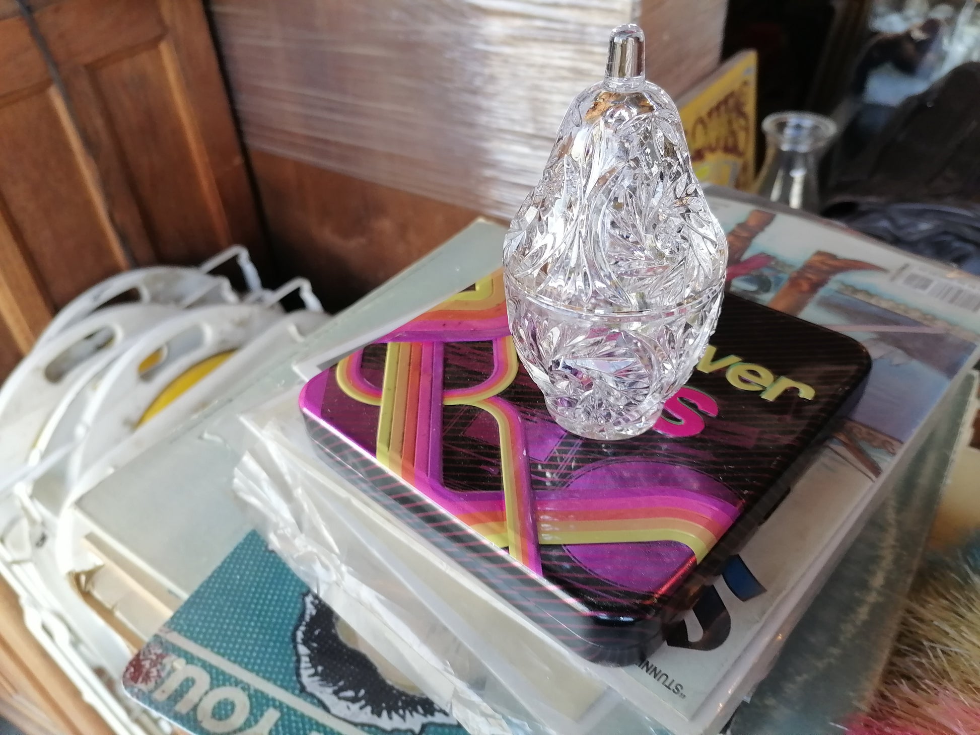 Jarrón de Cristal Bleikristall - Antiques Bazaar Ensenada