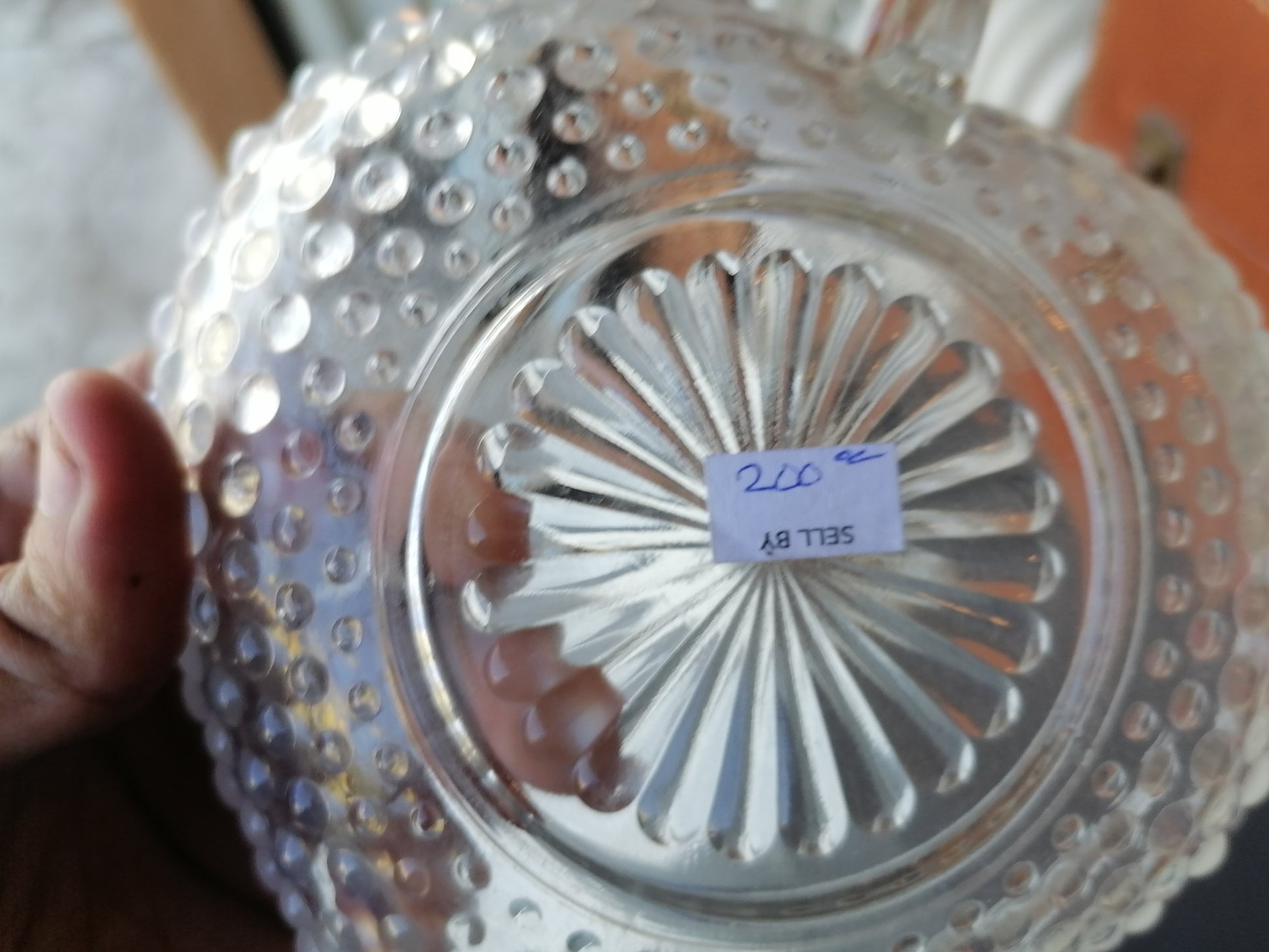 plato de caramelo vintage en forma de hoja - Antiques Bazaar Ensenada