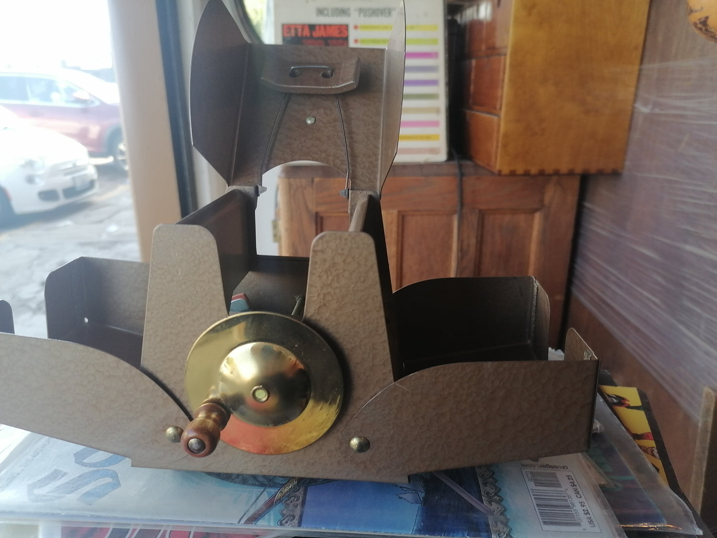 barajador de cartas vintage, fabricado por Ely Culbertson en la década de 1950, - Antiques Bazaar Ensenada