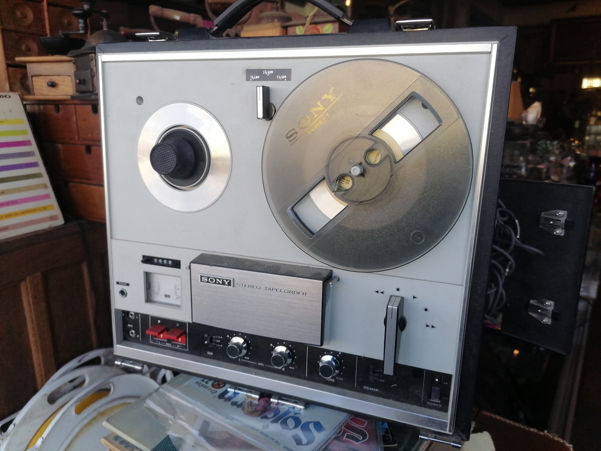 Reproductor de carrete a carrete Sony TC-252 - Antiques Bazaar Ensenada