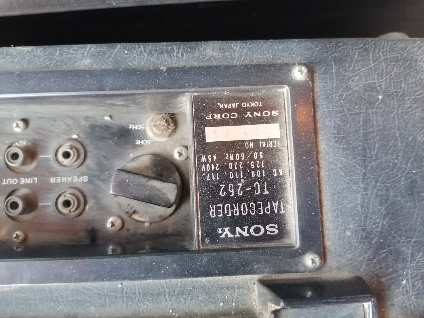 Reproductor de carrete a carrete Sony TC-252 - Antiques Bazaar Ensenada