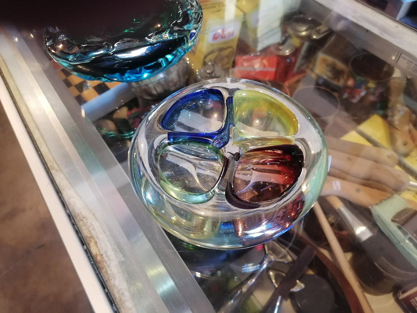 cenicero de cristal de Murano - Antiques Bazaar Ensenada
