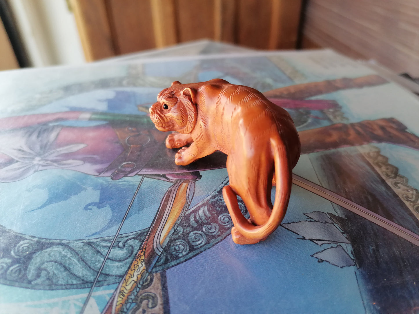 Autentico Netsuke de Tigre - Antiques Bazaar Ensenada