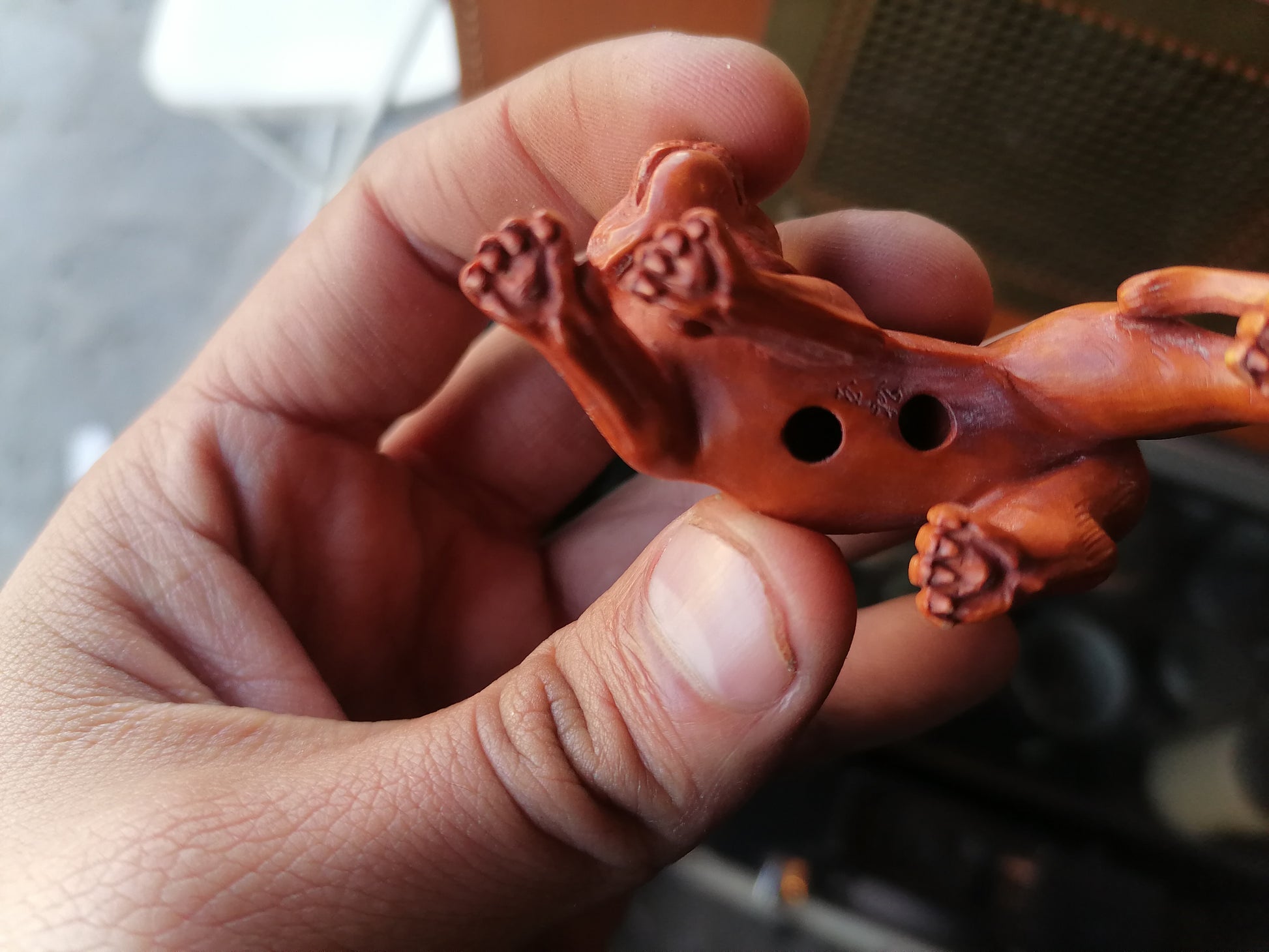 Autentico Netsuke de Tigre - Antiques Bazaar Ensenada