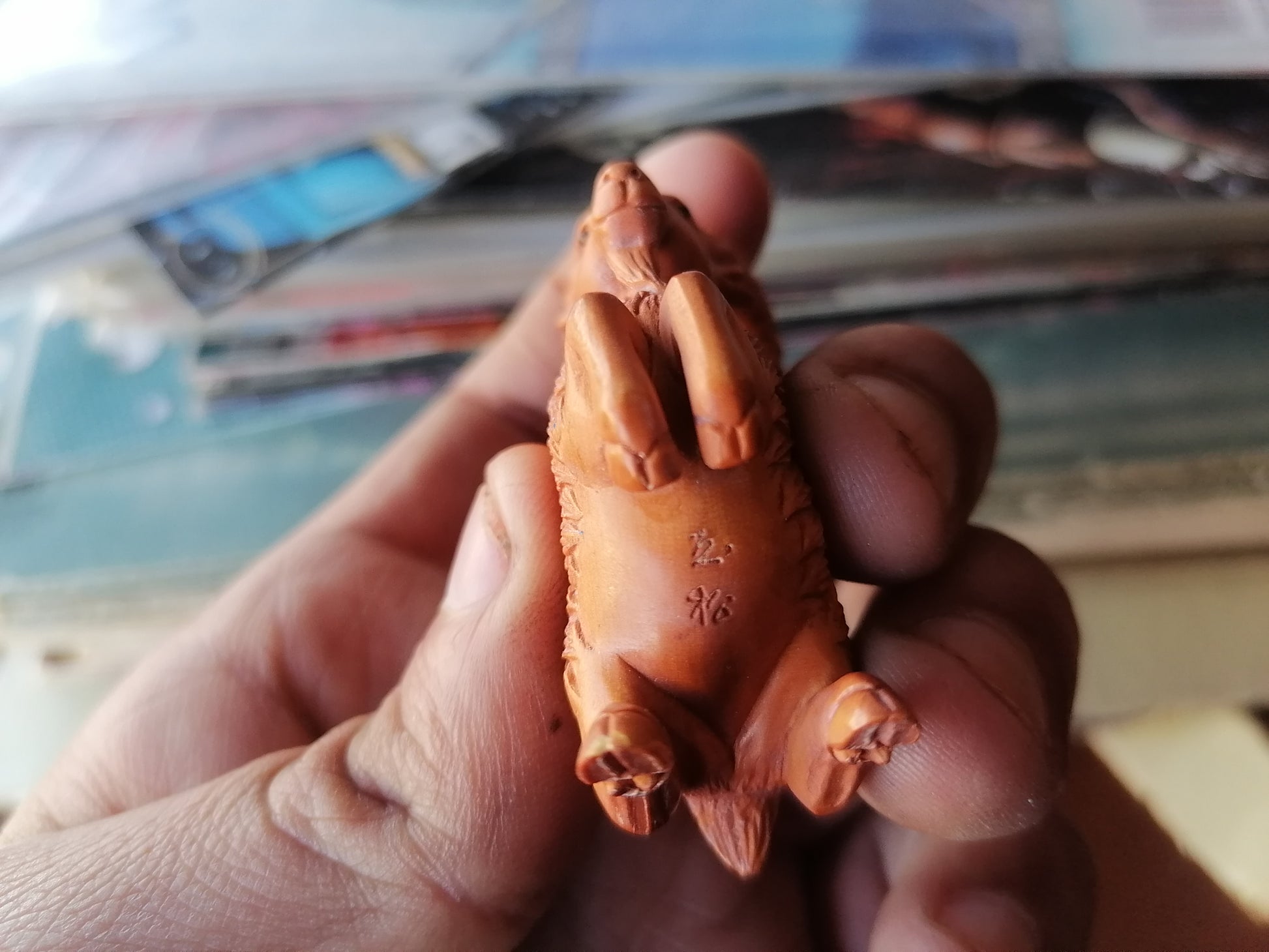 Netsuke de Cabra - Antiques Bazaar Ensenada