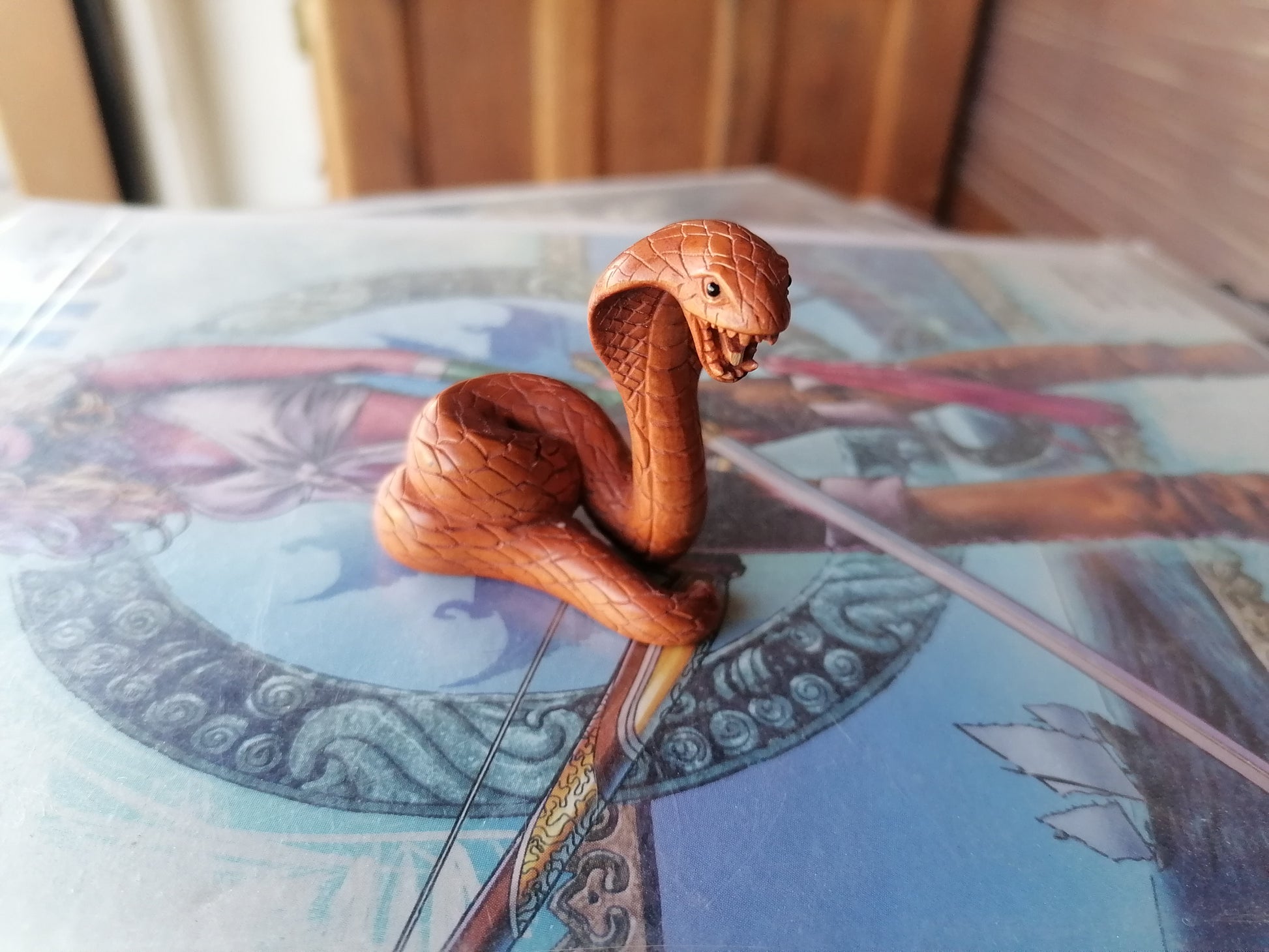 Netsuke De Cobra - Antiques Bazaar Ensenada
