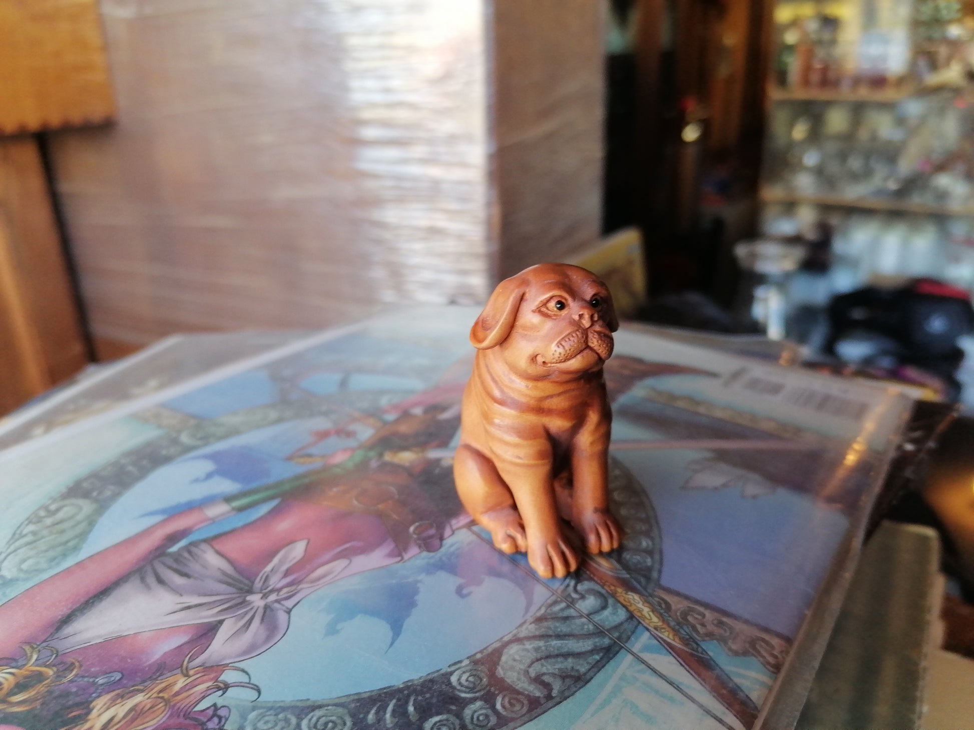 Netsuke de Perro - Antiques Bazaar Ensenada