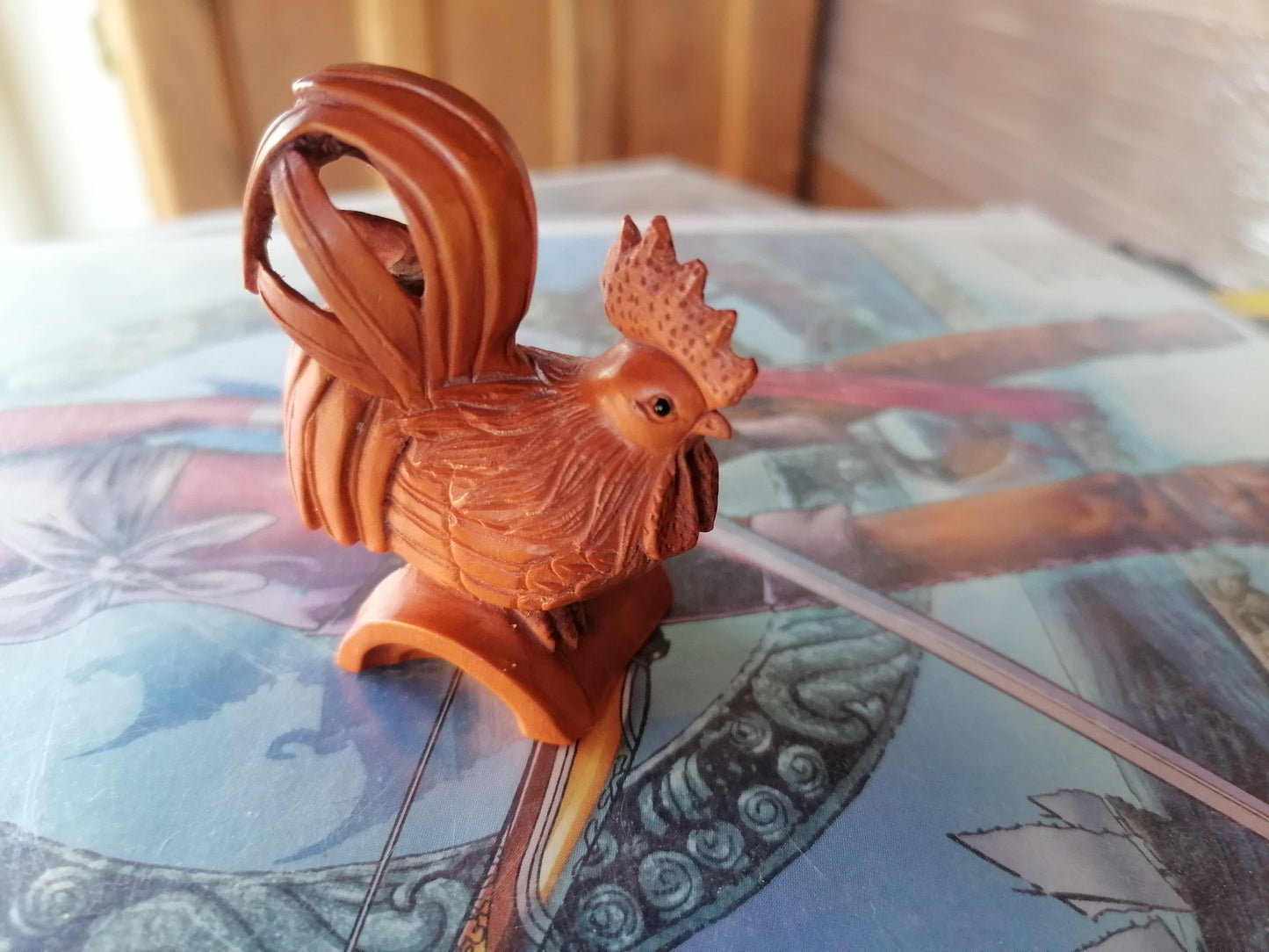 Netsuke de Gallo - Antiques Bazaar Ensenada