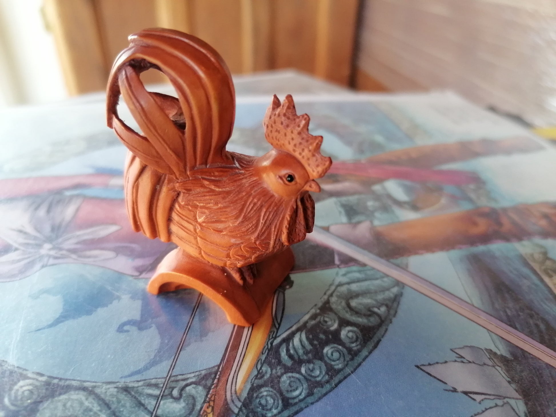Netsuke de Gallo - Antiques Bazaar Ensenada