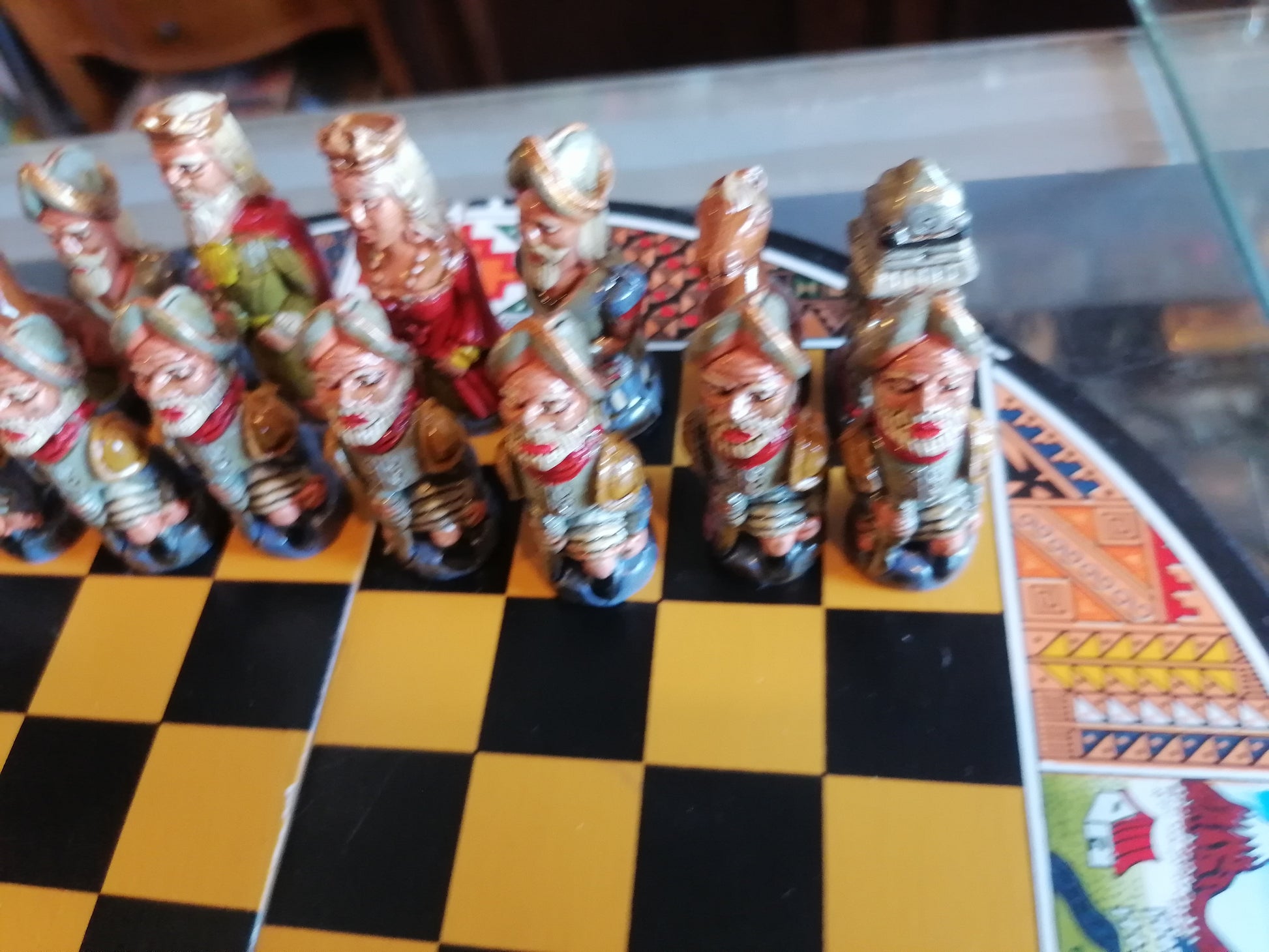 juego de ajedrez artesanal - Antiques Bazaar Ensenada