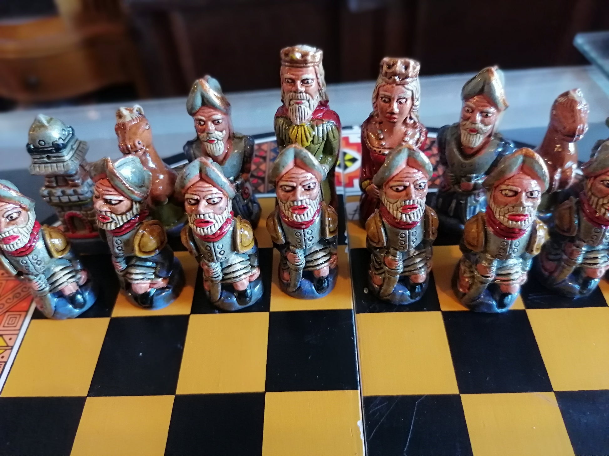 juego de ajedrez artesanal - Antiques Bazaar Ensenada