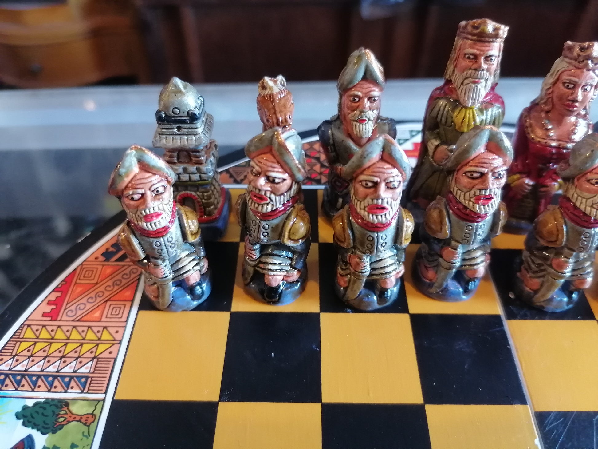 juego de ajedrez artesanal - Antiques Bazaar Ensenada