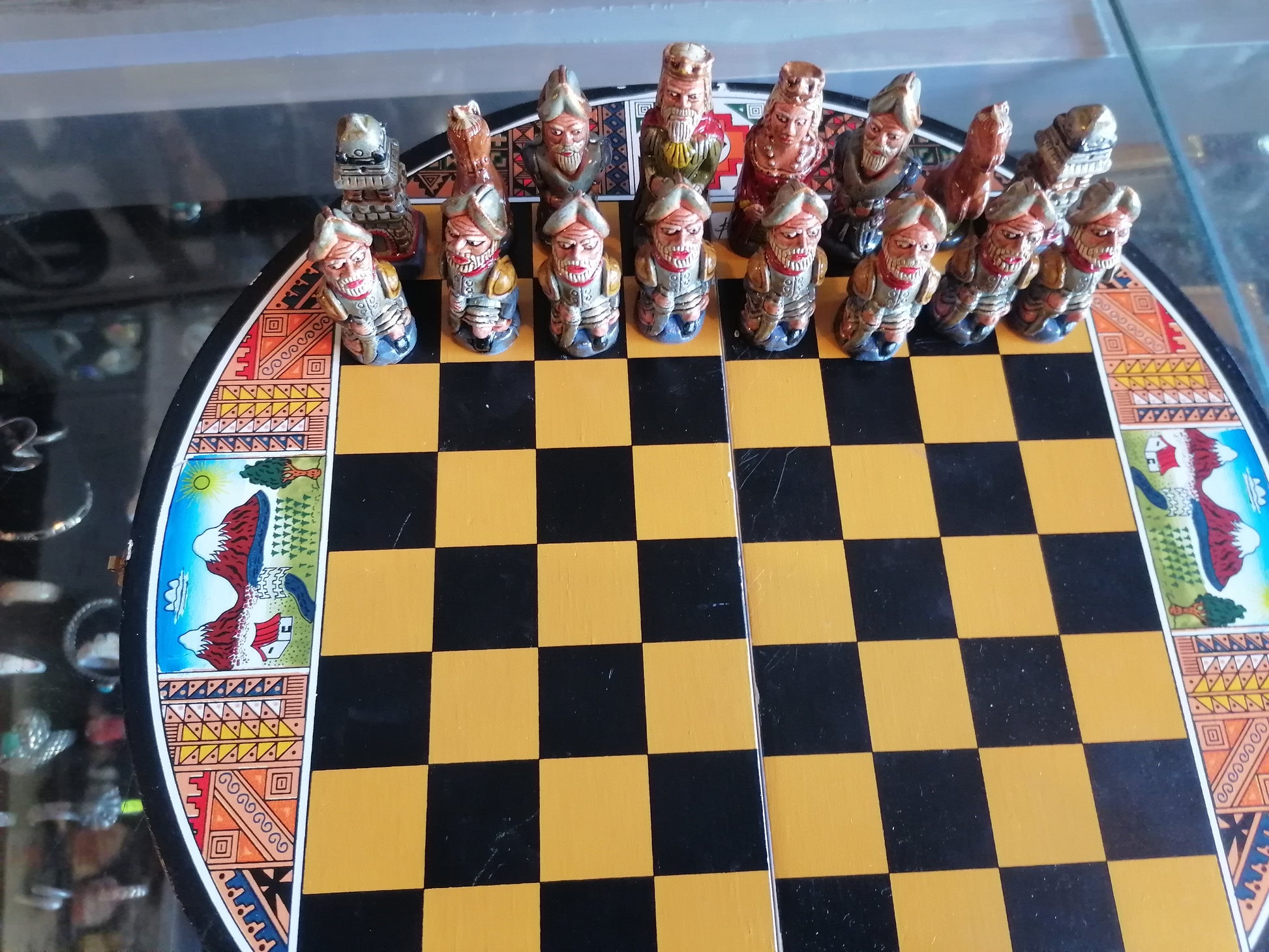 juego de ajedrez artesanal - Antiques Bazaar Ensenada