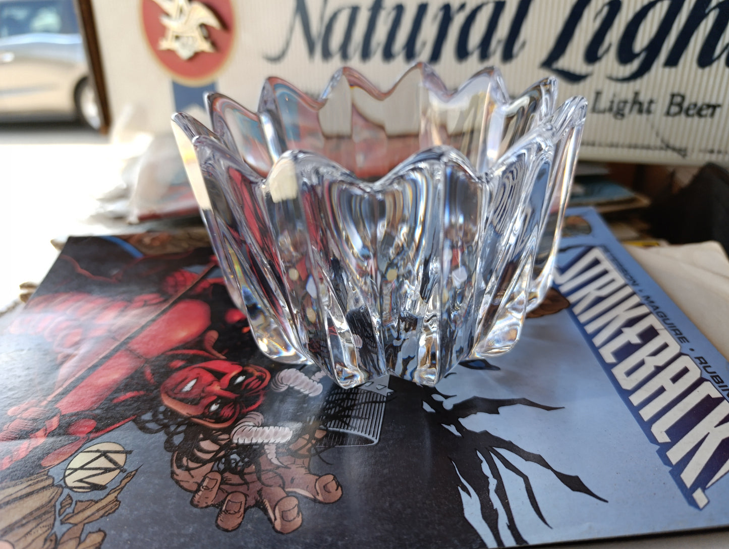Cuenco de Cristal de Plomo Transparente 7 3/8" D – Diseñado por J. Johansson