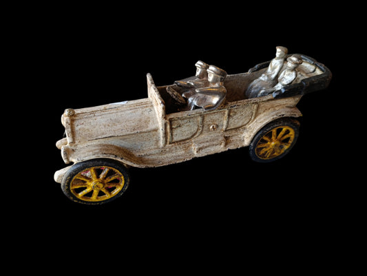 Coche de Juguete Vintage Roadster Convertible de Hierro Fundido | Coleccionable Clásico