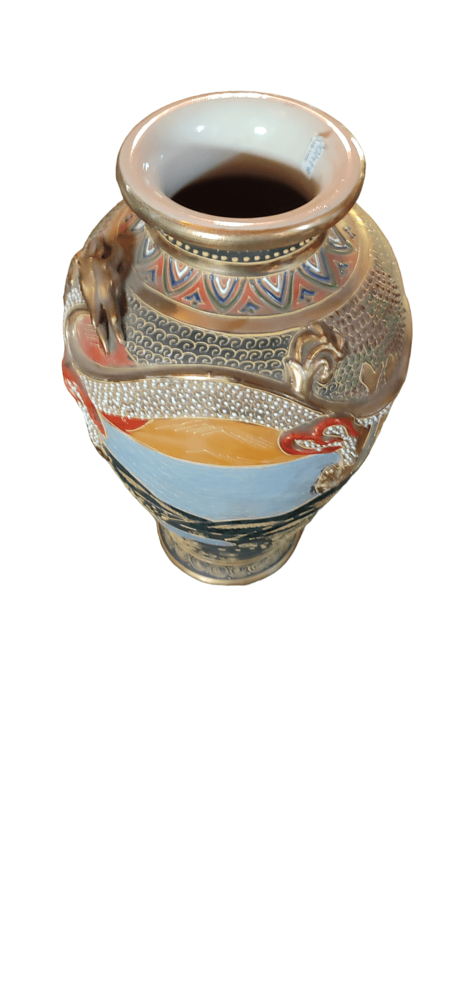Satsuma Vases Kinkozan Tsukuru (3) - Earthenware - Immortal - Japan - Early 20th century - Antiques Bazaar Ensenada