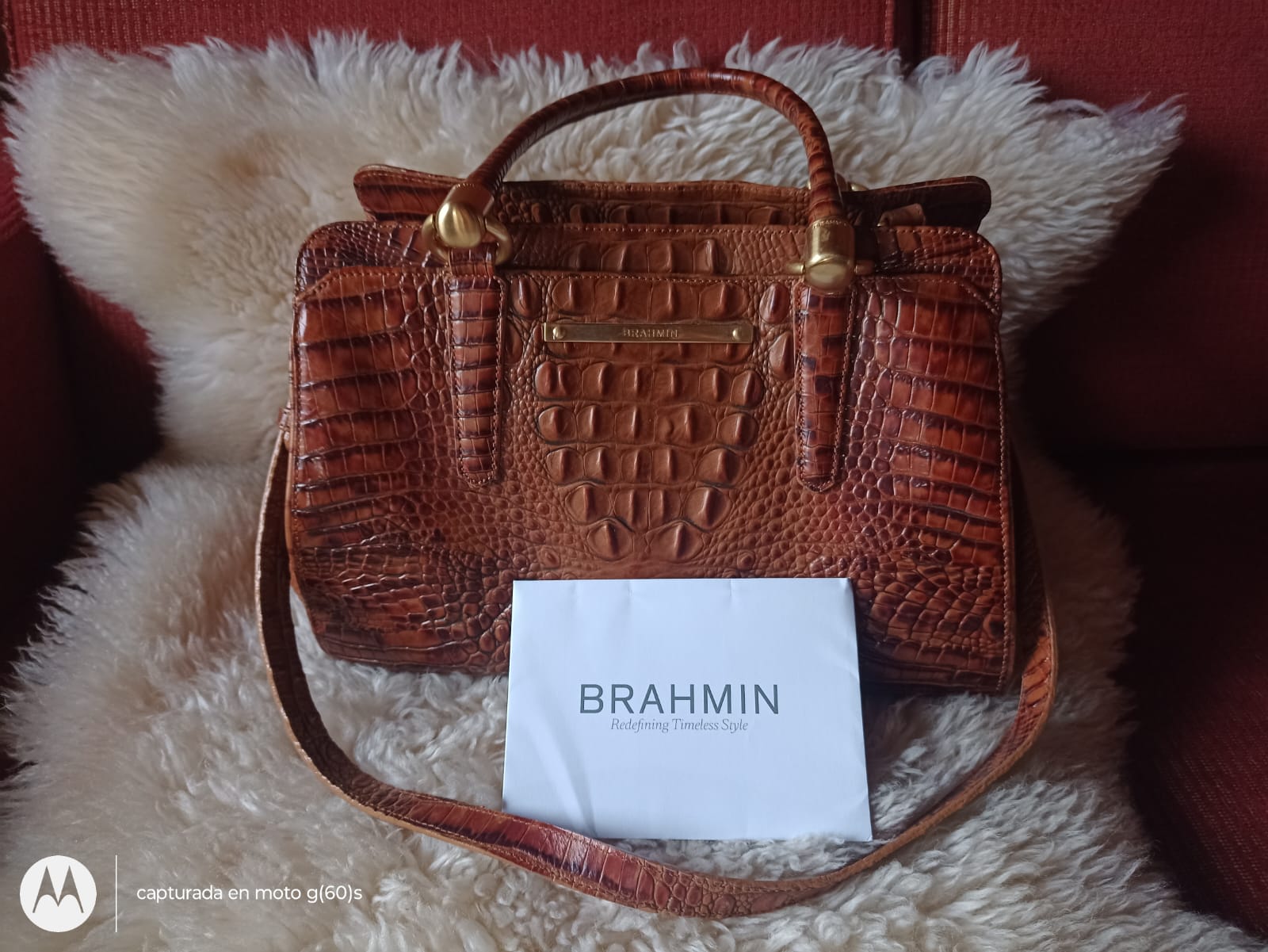 Brahmin Finley Carryall Satchel - Antiques Bazaar Ensenada