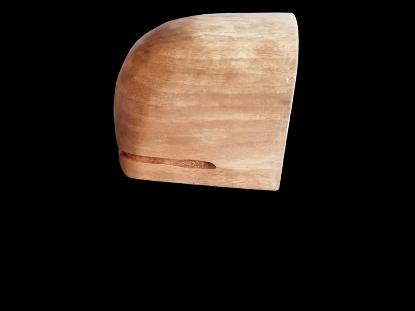 Sujetalibros de madera con forma de ballena