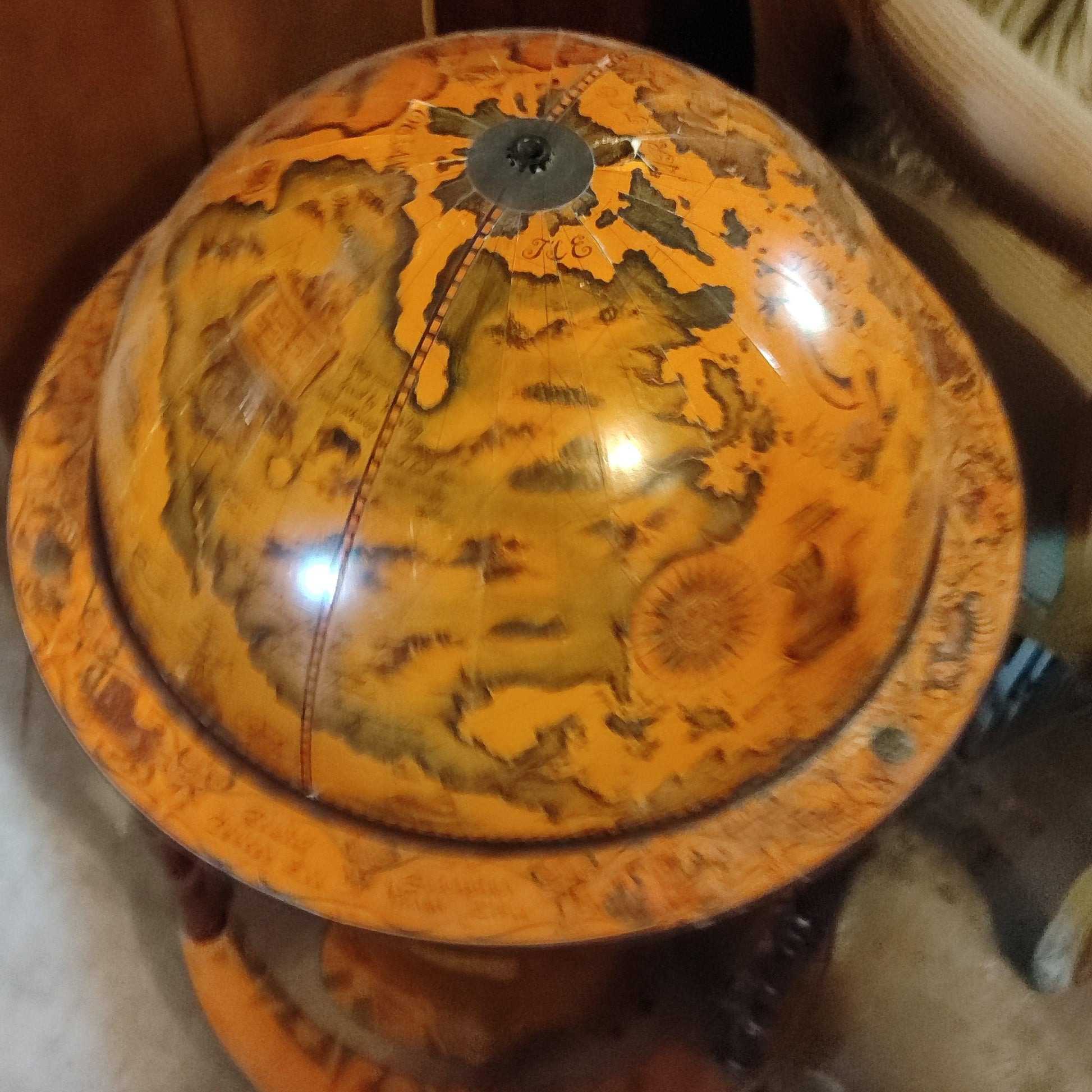 Sixteenth-Century Italian Replica Old World Globe - Antiques Bazaar Ensenada