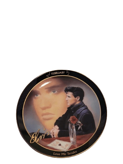 set de platos calendario perpetuo de coleccionista de Elvis Presley de Bradford Exchange - Antiques Bazaar Ensenada