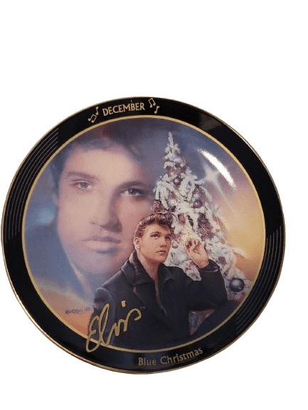 set de platos calendario perpetuo de coleccionista de Elvis Presley de Bradford Exchange - Antiques Bazaar Ensenada