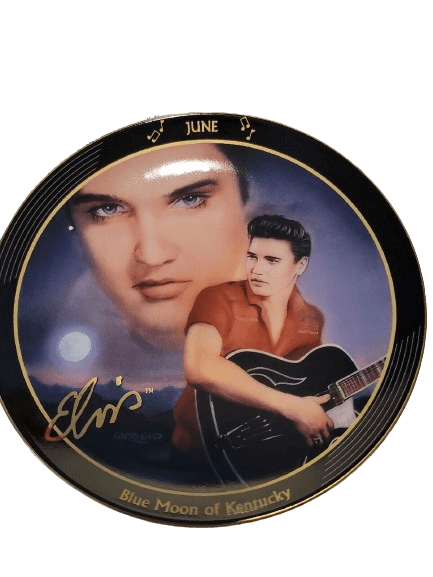 set de platos calendario perpetuo de coleccionista de Elvis Presley de Bradford Exchange - Antiques Bazaar Ensenada
