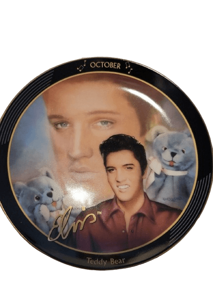 set de platos calendario perpetuo de coleccionista de Elvis Presley de Bradford Exchange - Antiques Bazaar Ensenada
