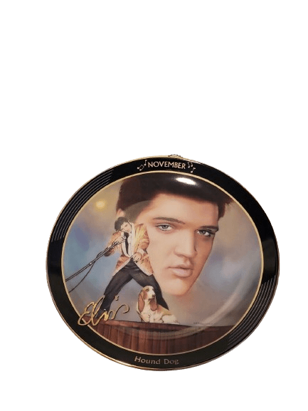 set de platos calendario perpetuo de coleccionista de Elvis Presley de Bradford Exchange - Antiques Bazaar Ensenada